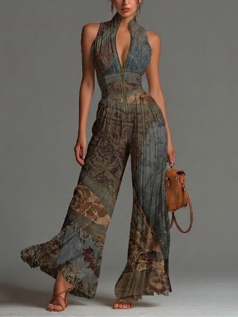 Luciana | Printed Wide-Leg Jumpsuit