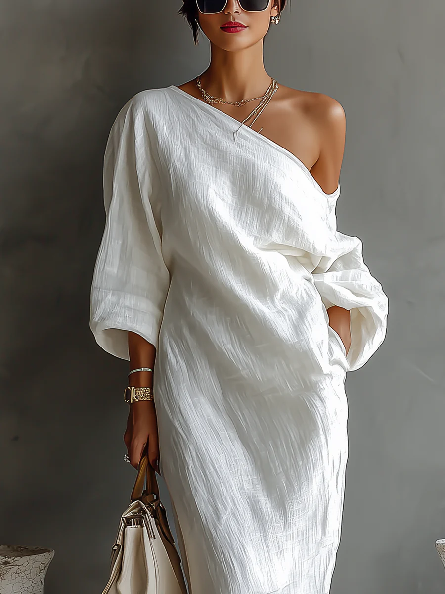 Elise | One-Shoulder Maxi Dress