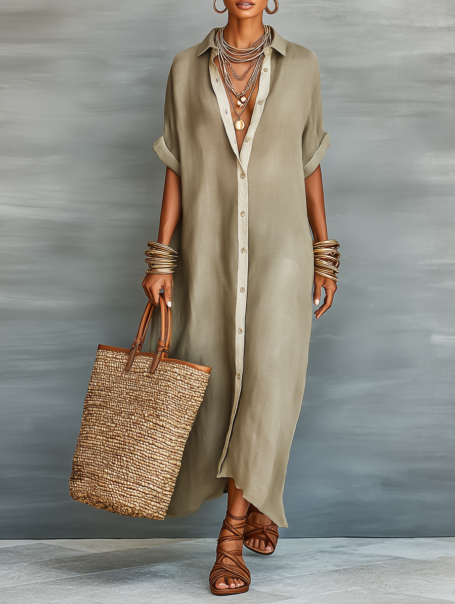 Savannah | Short-Sleeve Shirt Dress