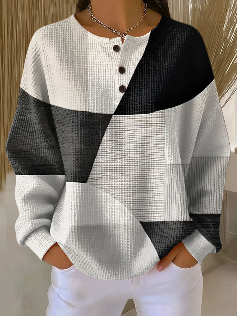 Ella | Waffle-Knit Cozy Sweater