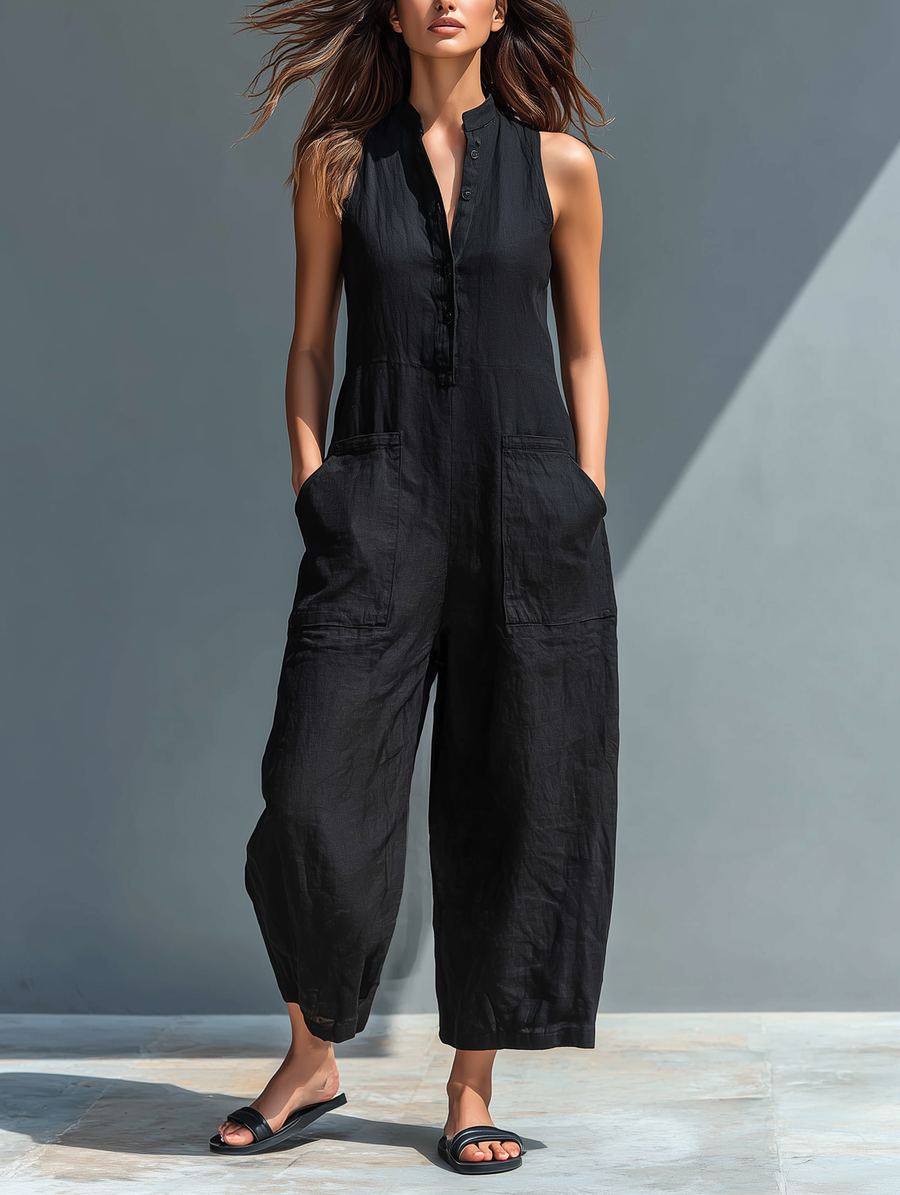 Harper | Sleeveless Wide-Leg Jumpsuit