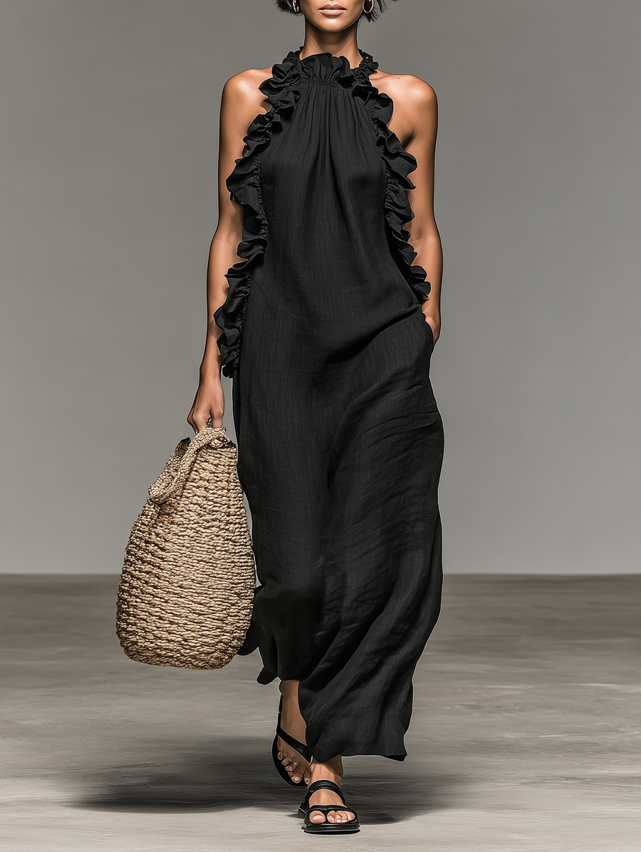 Brianna | Ruffle Maxi Dress