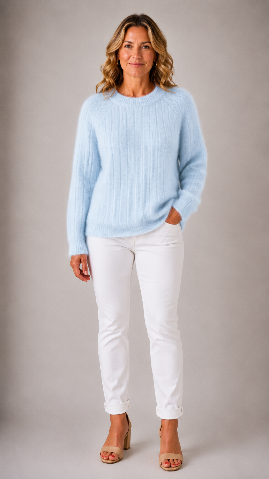 Milana™ | Women's Solid Color Fluffy Sweater