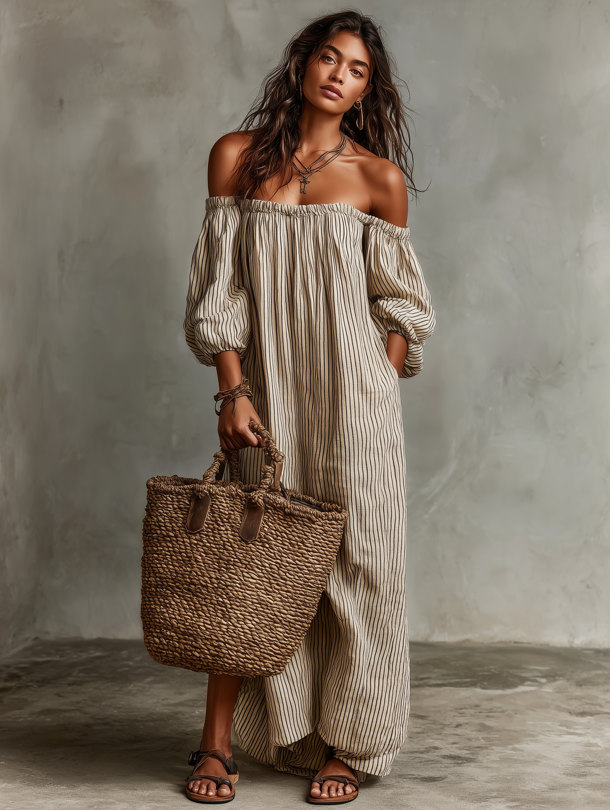 Carmen | Off-Shoulder Maxi Dress