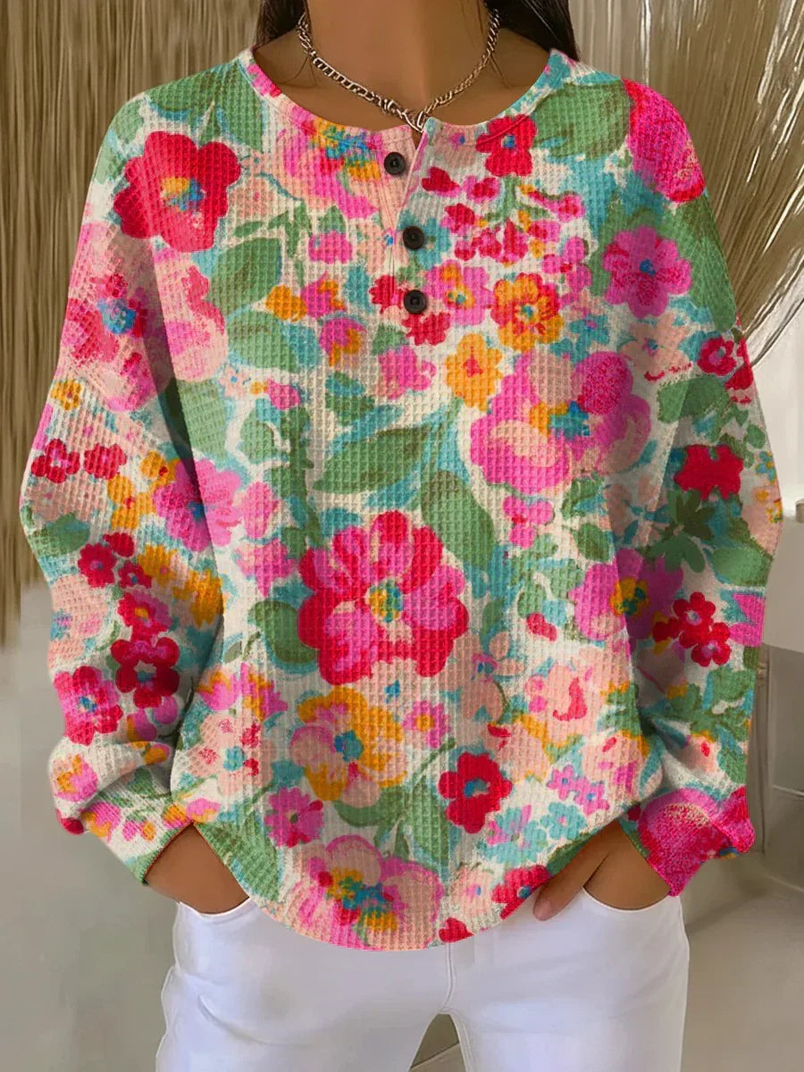 Myrinda | Soft Floral Print Sweater