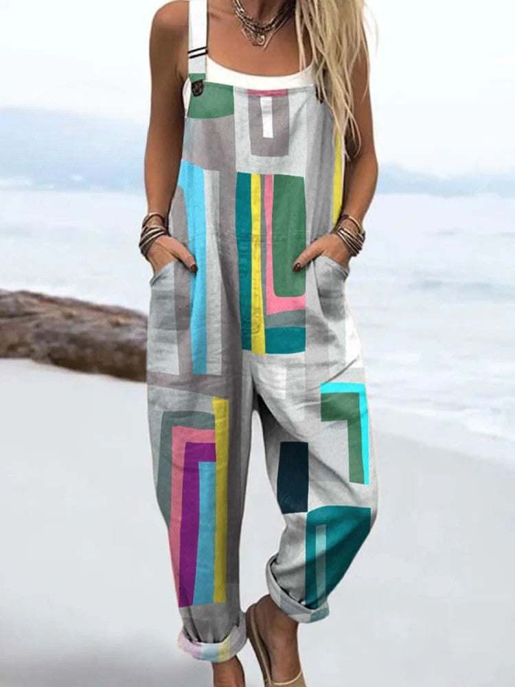 Mila | Modern Patchwork Jumpsuit
