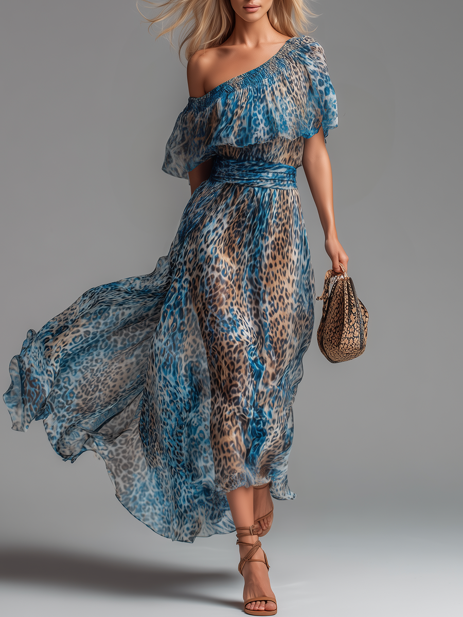 Wild | Leopard Off-Shoulder Dress