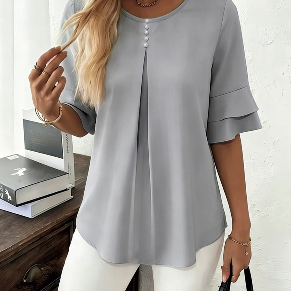 Charlotte | Elegant Ruffle Blouse