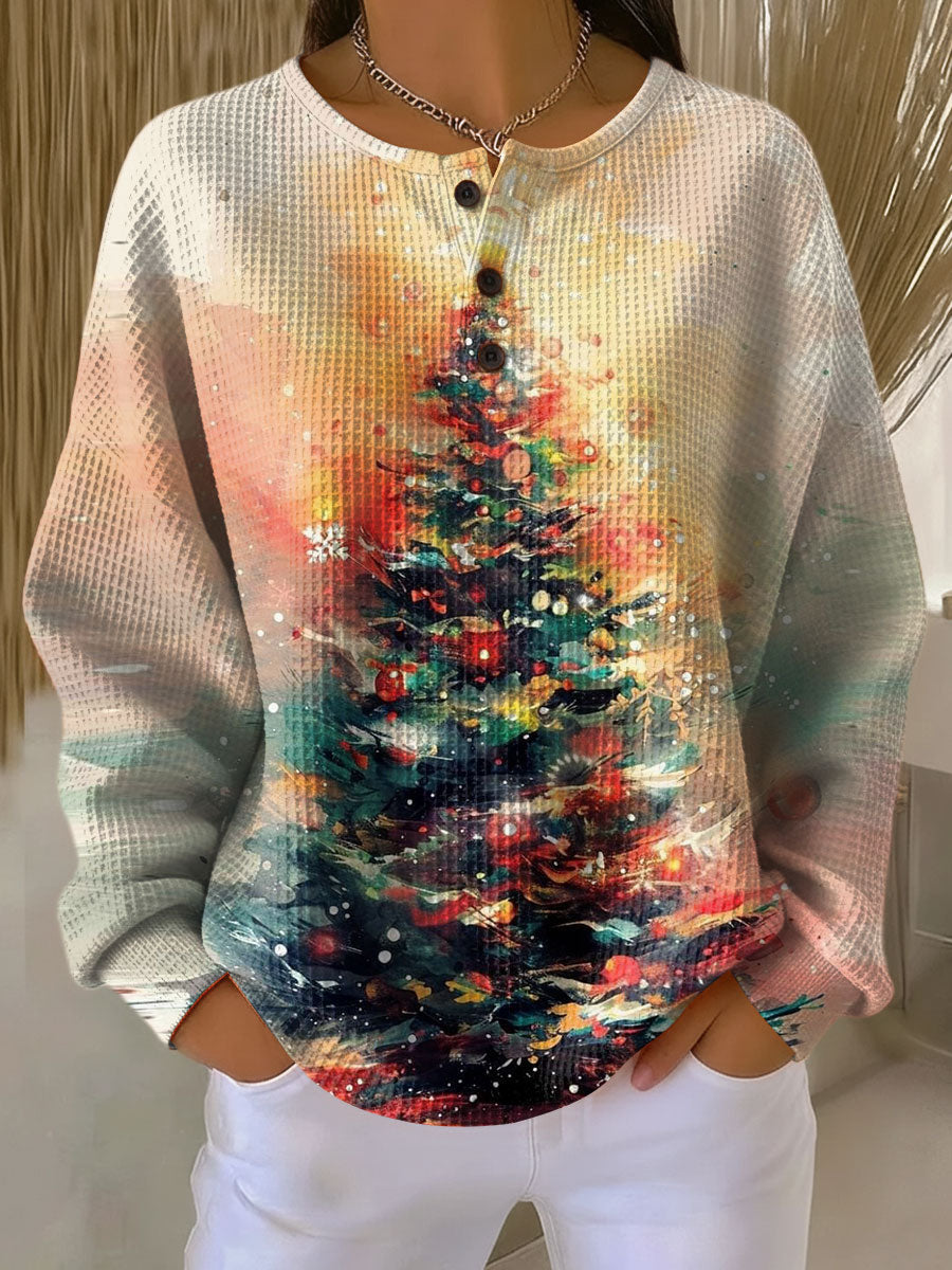 Kylessia | Christmas Tree Cozy Knit Sweater