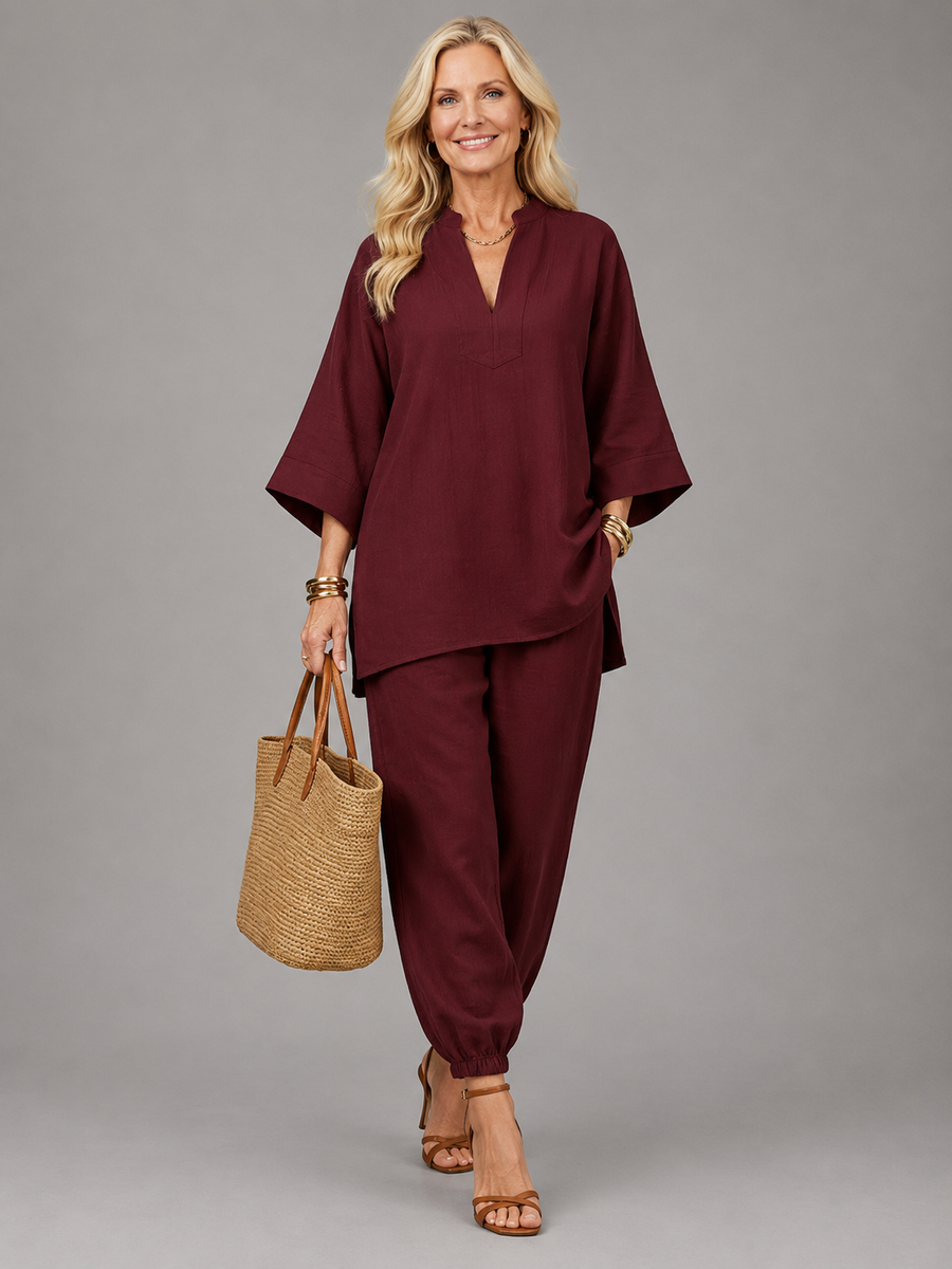 Georgiana | Gathered Trouser Set