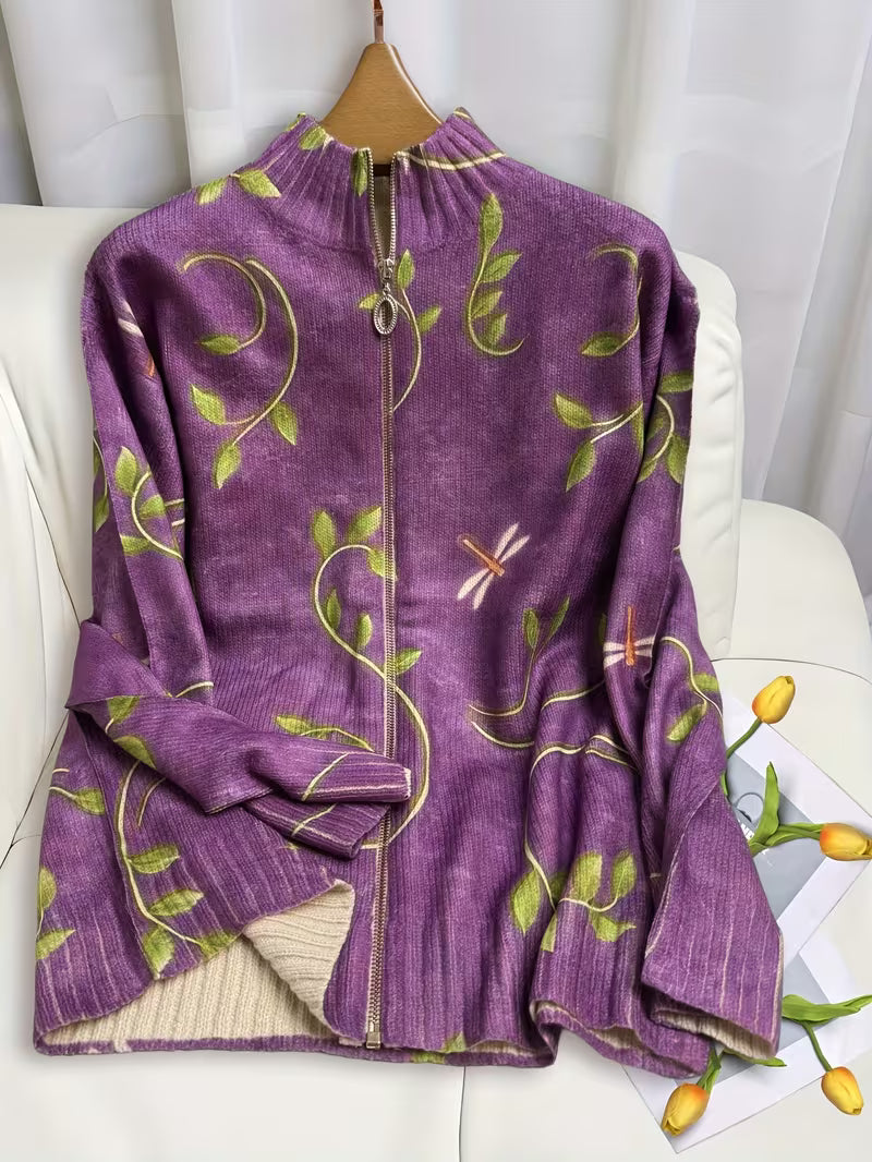 Merrow™ | Dragonfly Vine Zip Cardigan