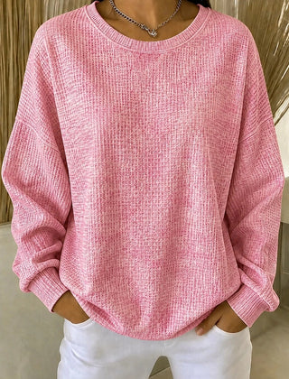 Casual crew neck ombre sweatshirt with a soft colour fade in a relaxed fit