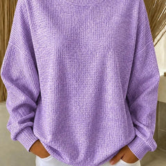 Casual crew neck ombre sweatshirt with a soft colour fade in a relaxed fit