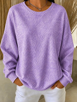 Casual crew neck ombre sweatshirt with a soft colour fade in a relaxed fit