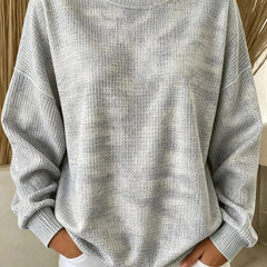 Casual crew neck ombre sweatshirt with a soft colour fade in a relaxed fit