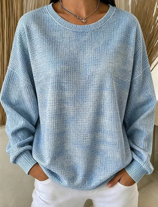 Casual crew neck ombre sweatshirt with a soft colour fade in a relaxed fit