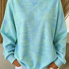 Casual crew neck ombre sweatshirt with a soft colour fade in a relaxed fit