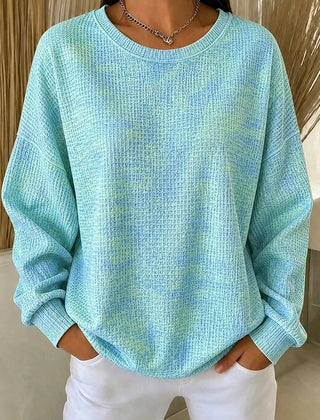 Casual crew neck ombre sweatshirt with a soft colour fade in a relaxed fit