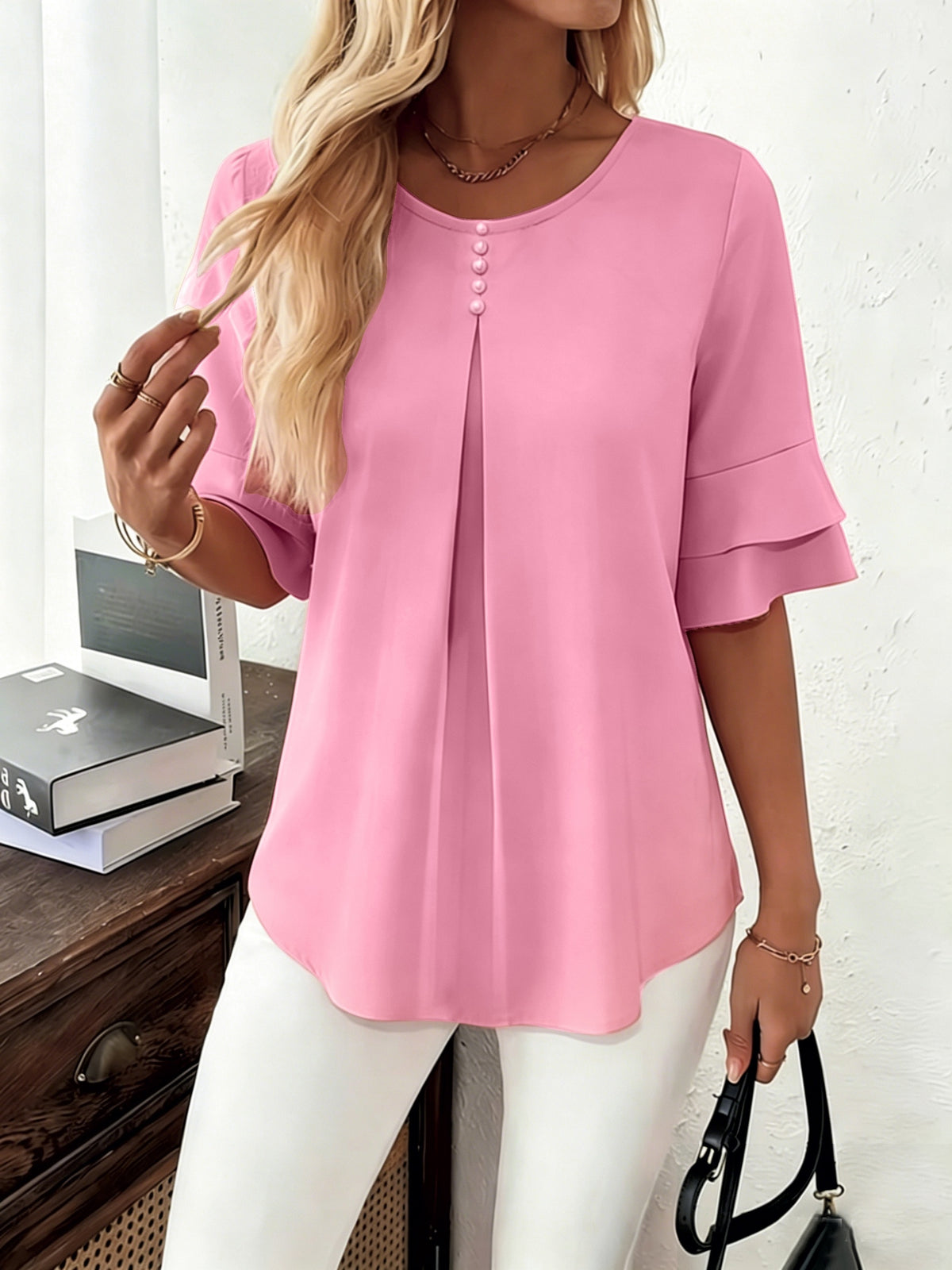 Charlotte | Elegant Ruffle Blouse