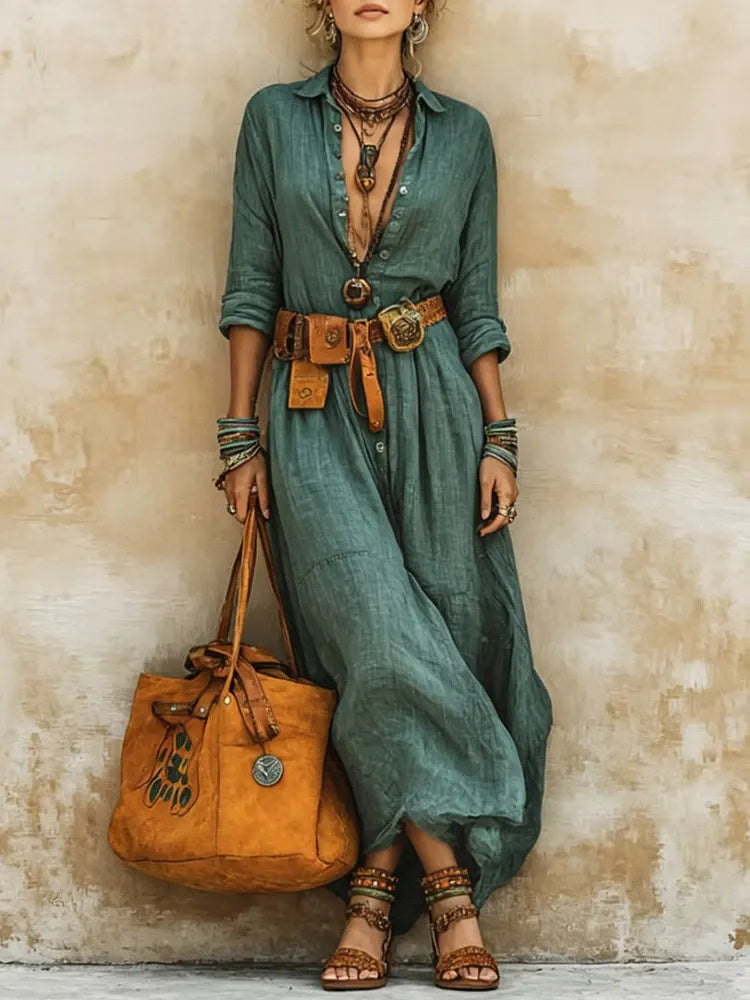 Maren | Art-Print Shirt Dress