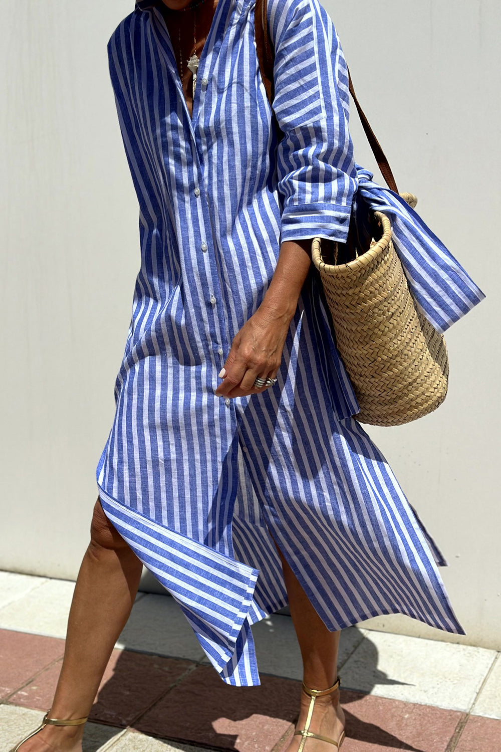 Sunna | Timeless Striped Shirt Dress