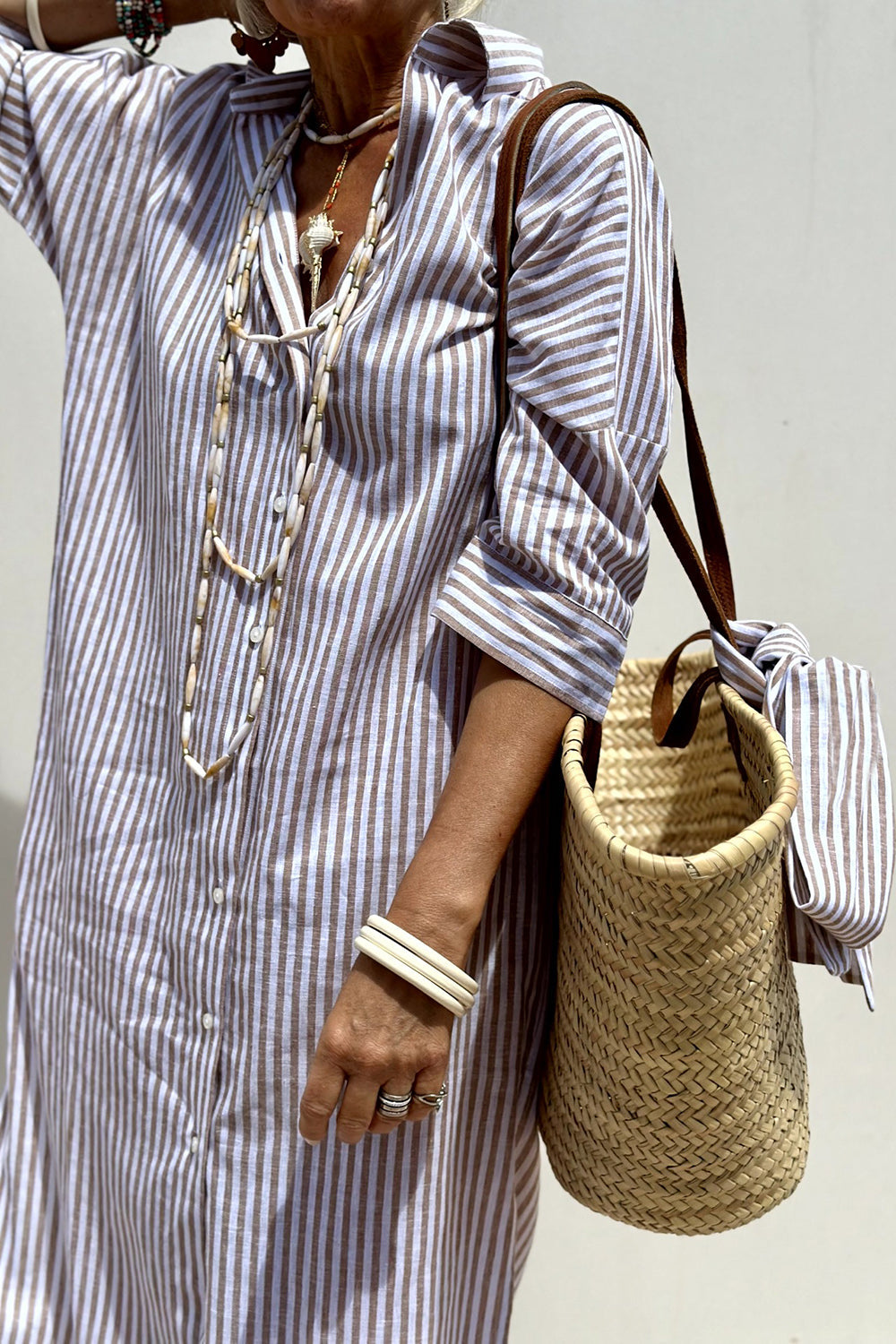 Sunna | Timeless Striped Shirt Dress
