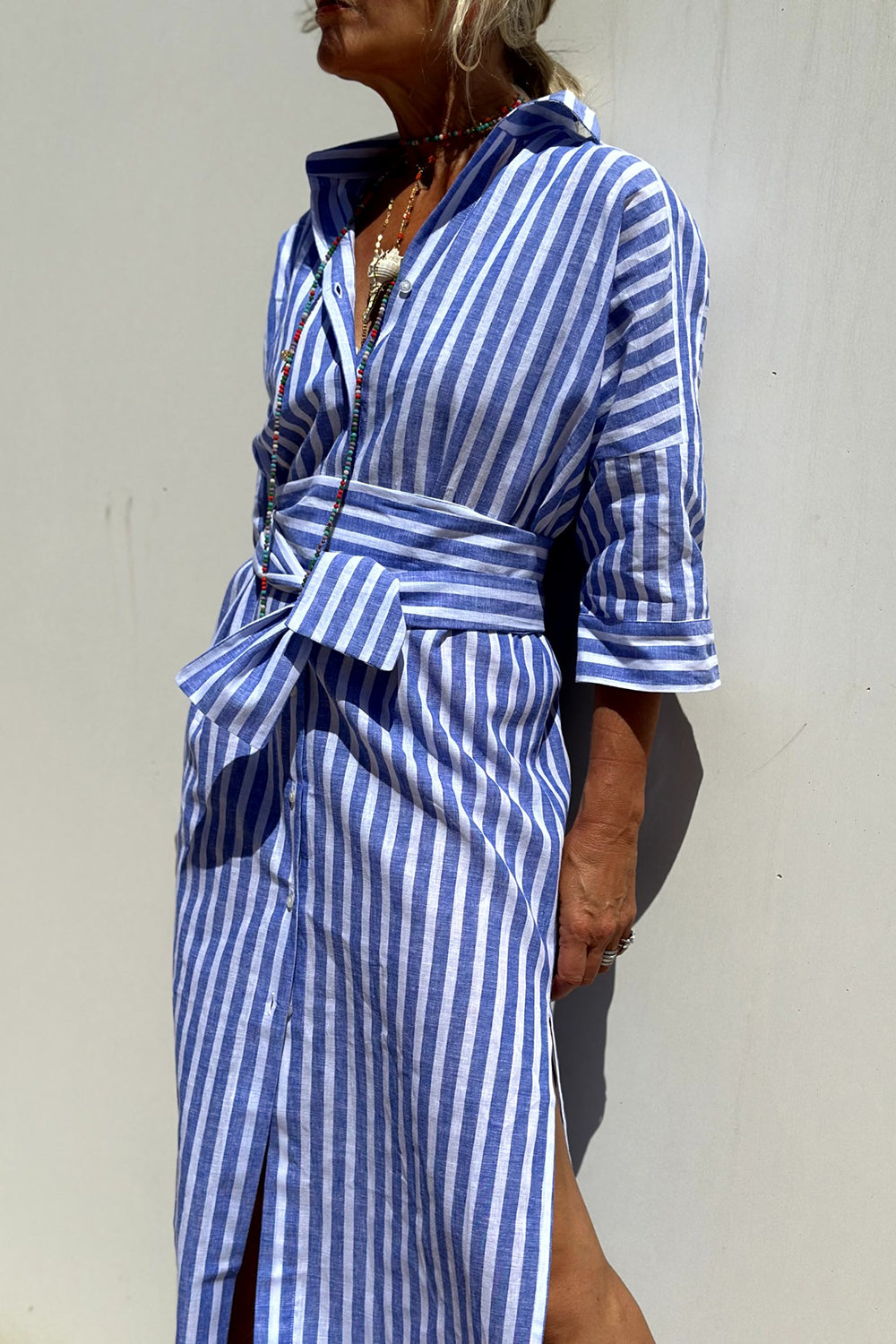 Sunna | Timeless Striped Shirt Dress