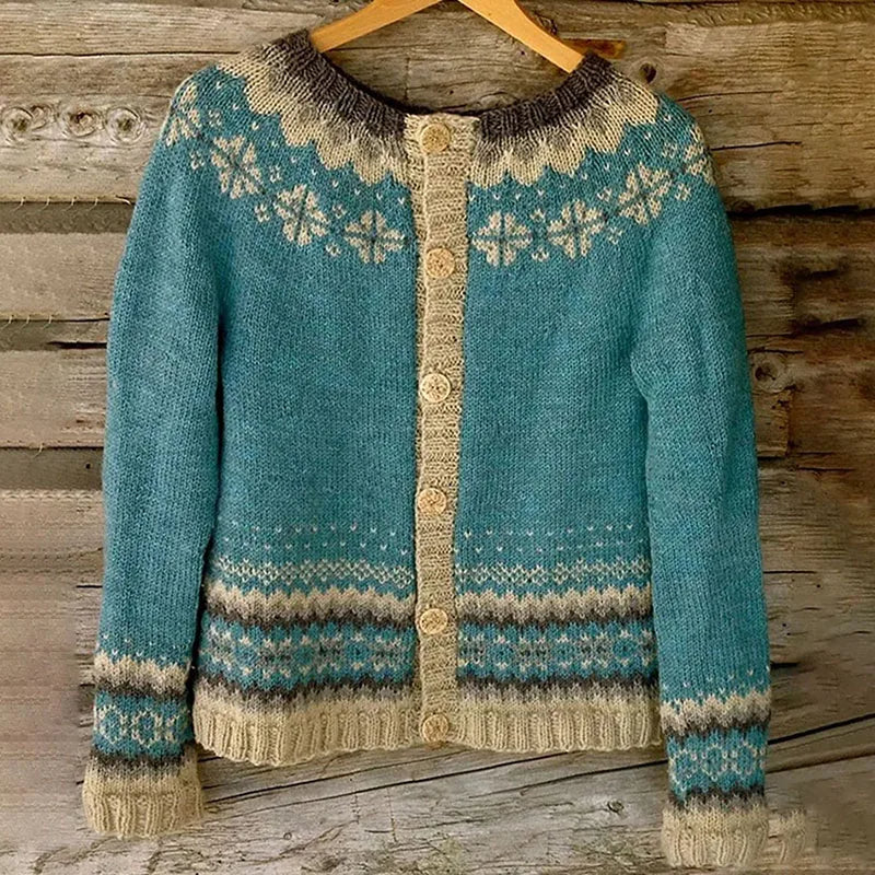 Allaira | Timeless Icelandic-Inspired Knit Cardigan