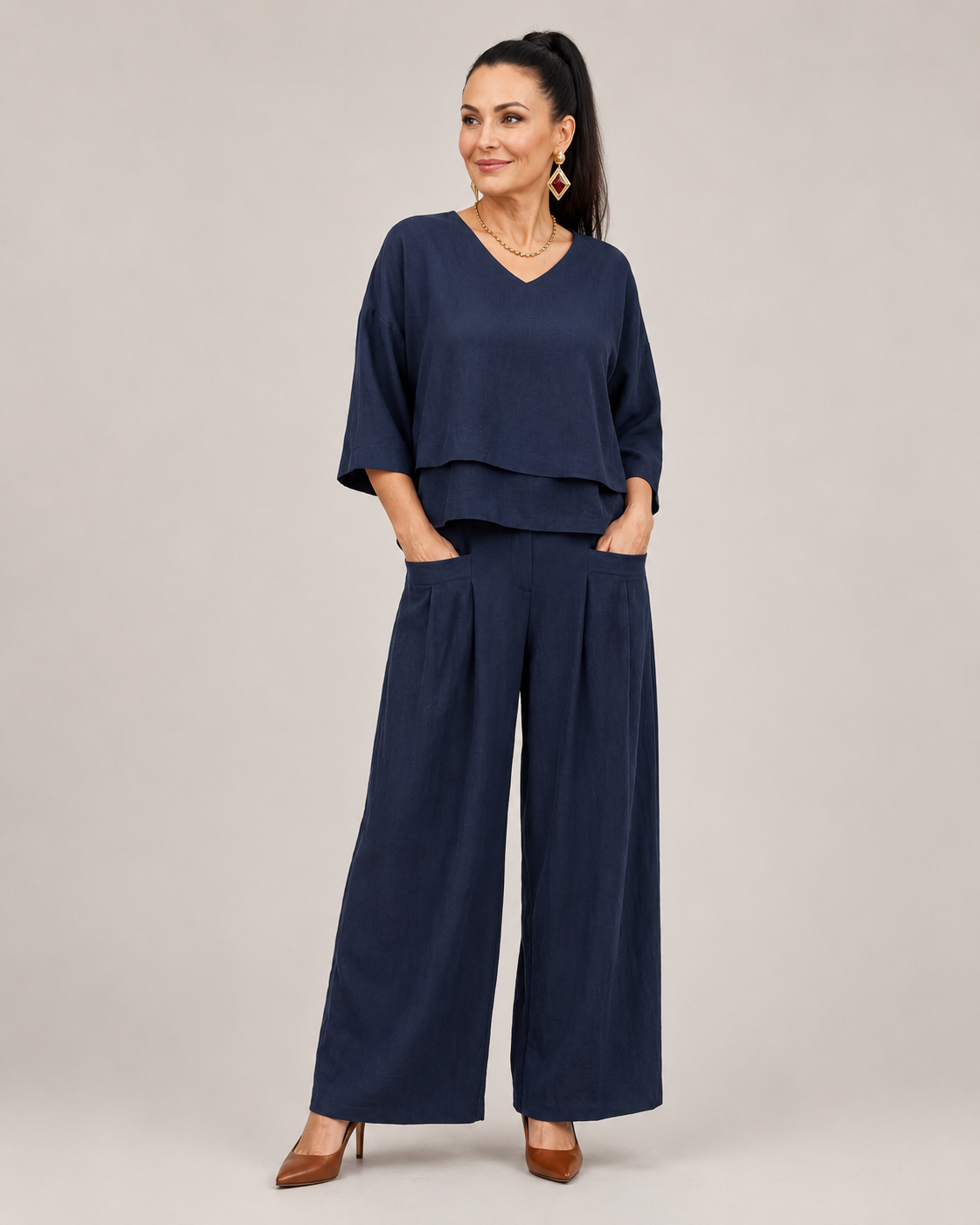 River | Layered Wide-Leg Set