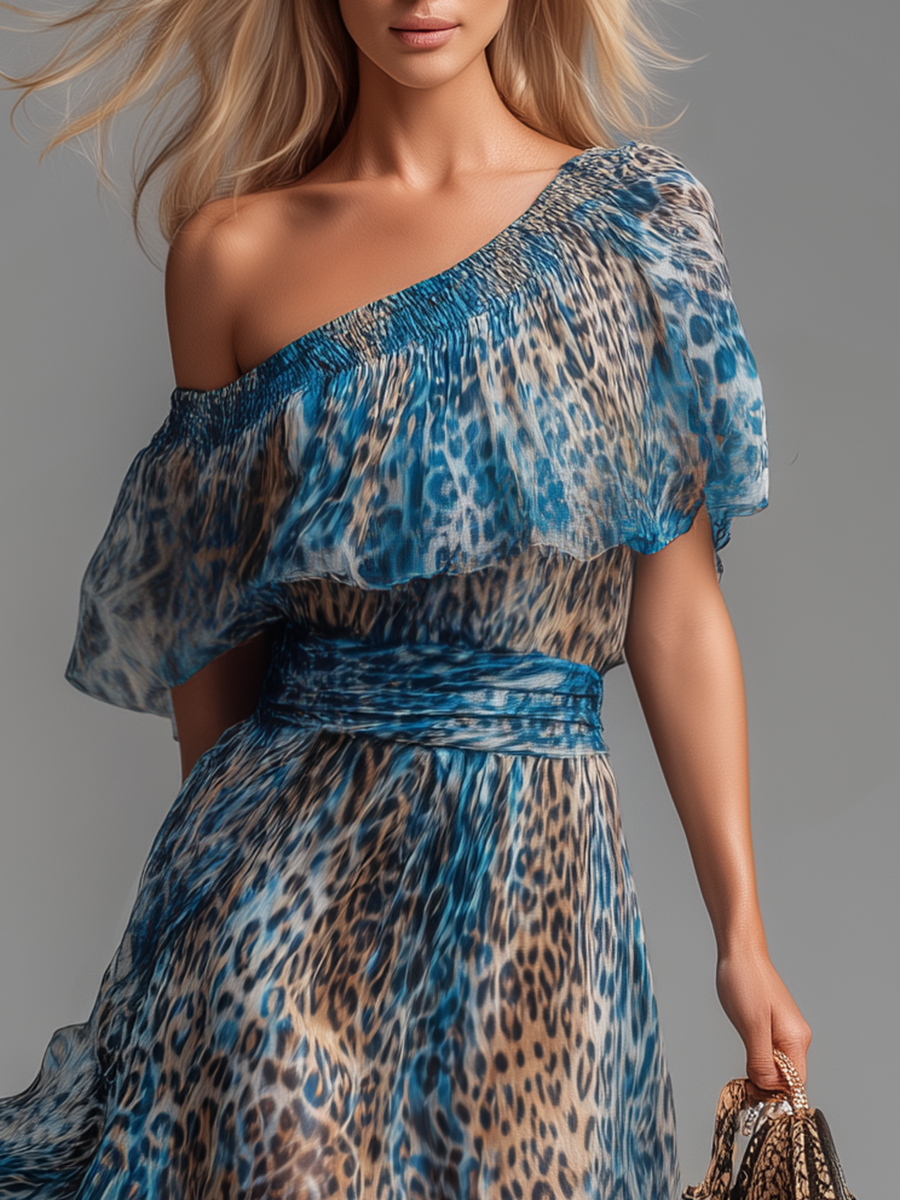 Wild | Leopard Off-Shoulder Dress