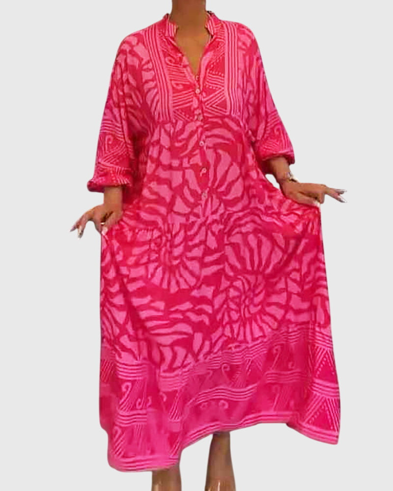 Mckinley™ | Maxi Dress With Elegant Print