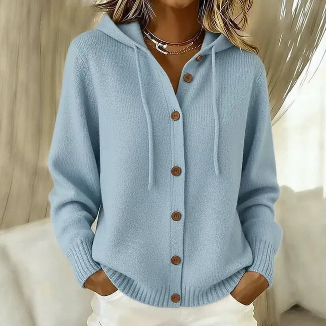 Goldie™ Hooded Button Cardigan