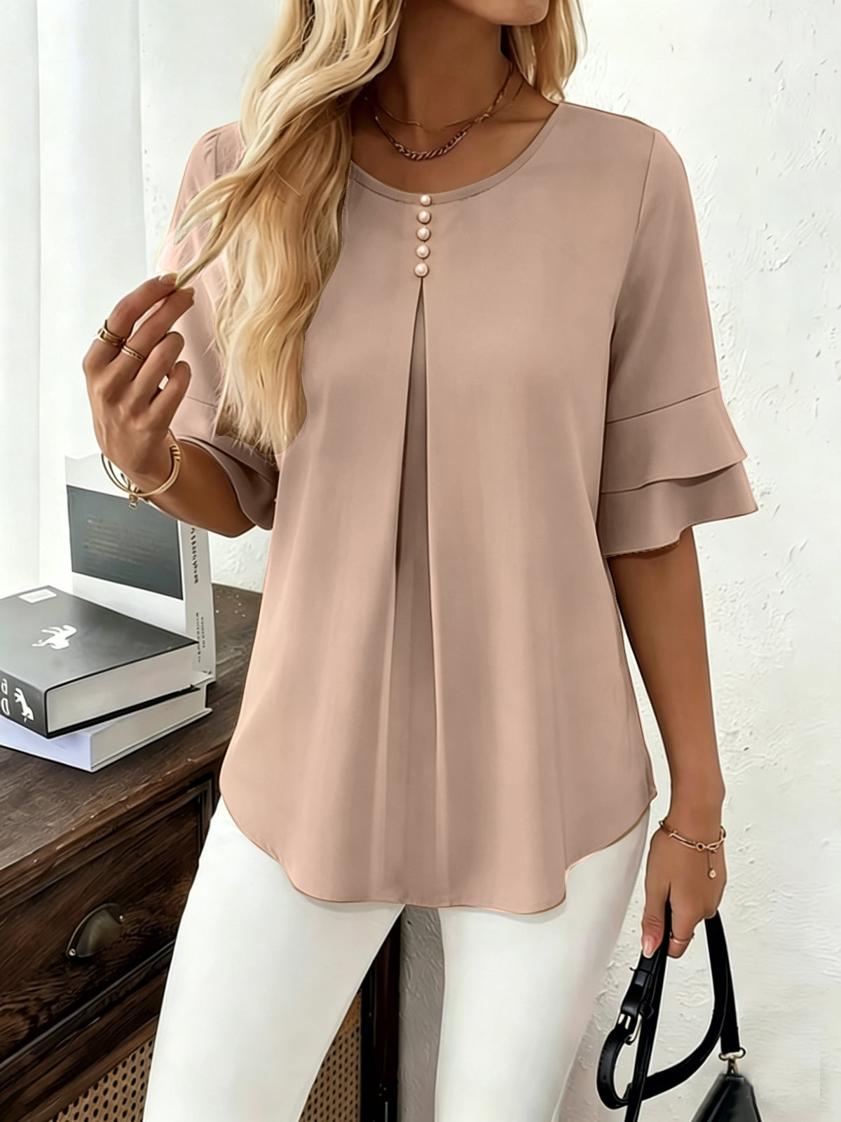 Charlotte | Elegant Ruffle Blouse