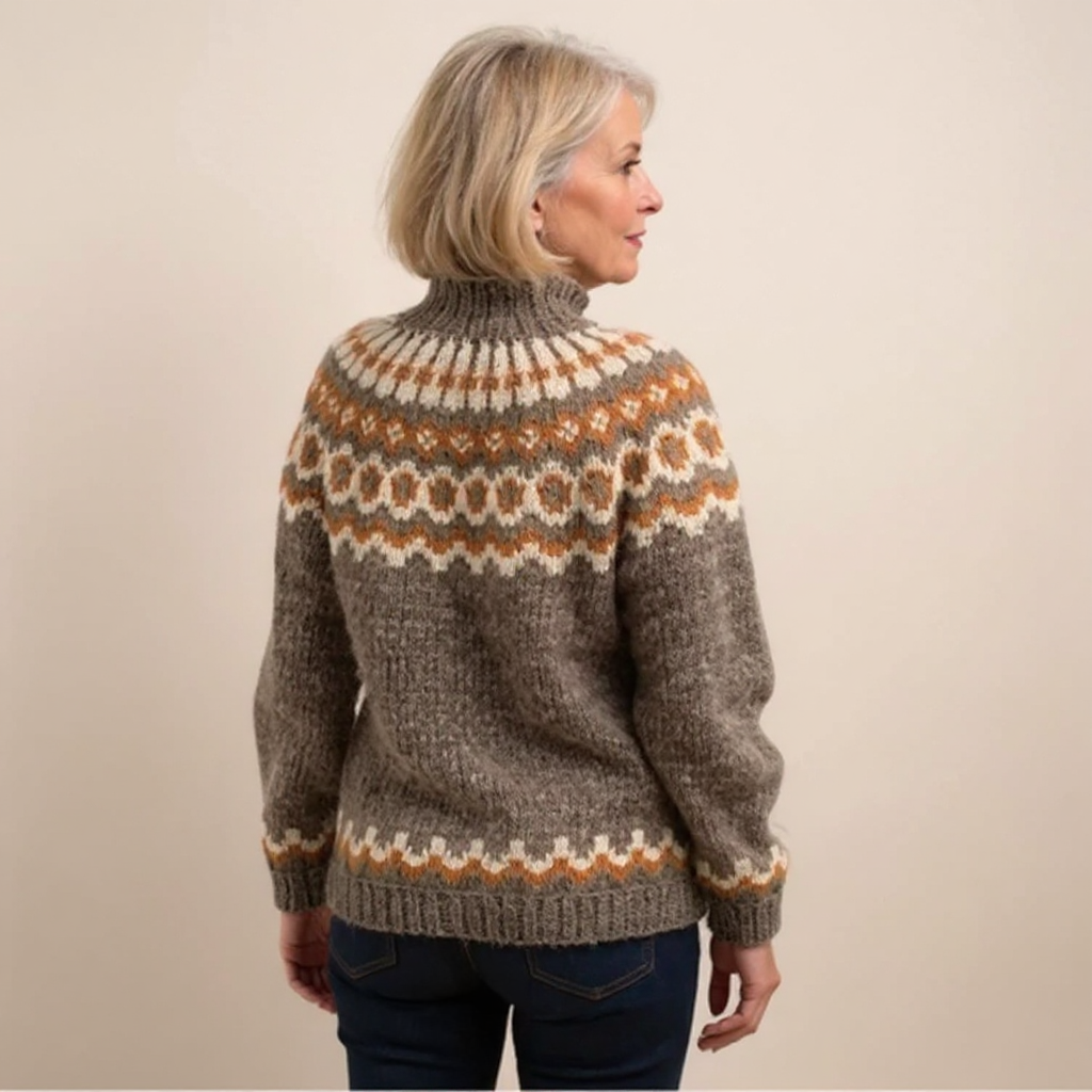 Amara | Handmade Icelandic-Style Knit Sweater