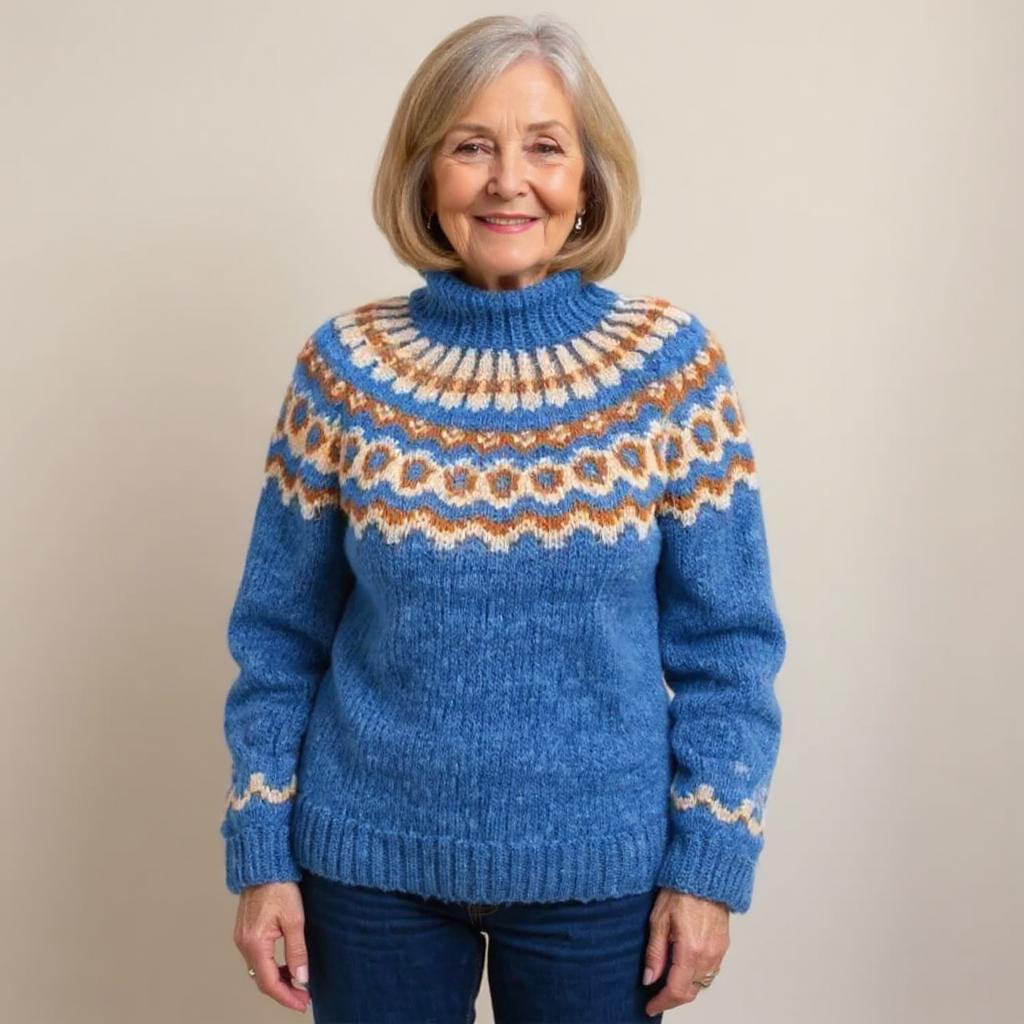 Amara | Handmade Icelandic-Style Knit Sweater