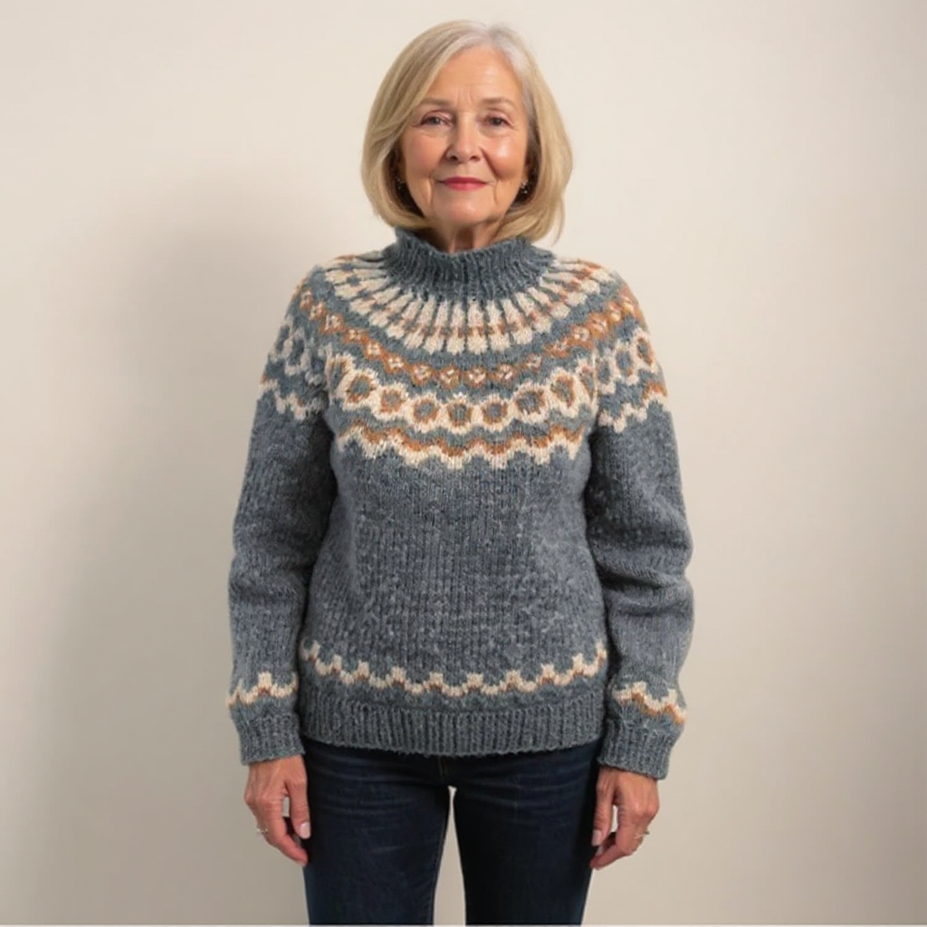 Amara | Handmade Icelandic-Style Knit Sweater