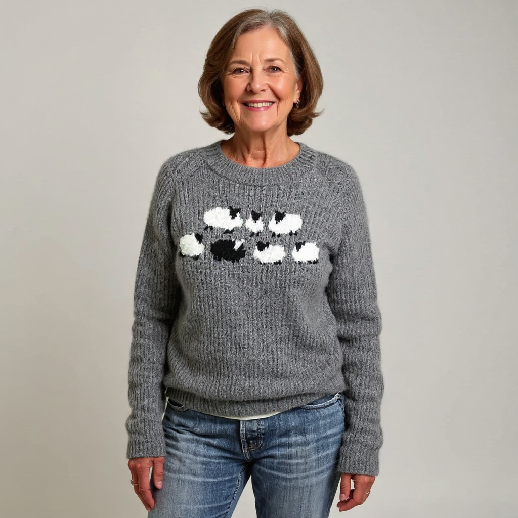 Ellie | Timeless Patterned Knit Sweater