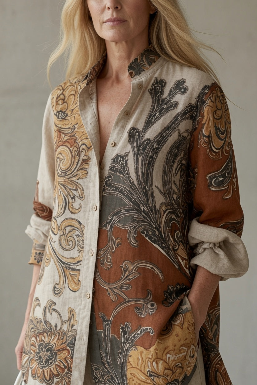 Tara vintage two-piece set in a soft neutral tone with a relaxed, easy fit