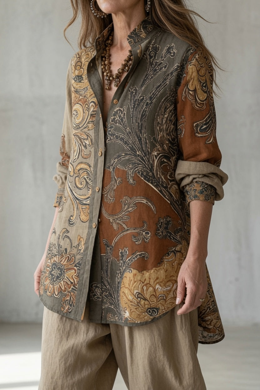 Tara vintage two-piece set in a soft neutral tone with a relaxed, easy fit