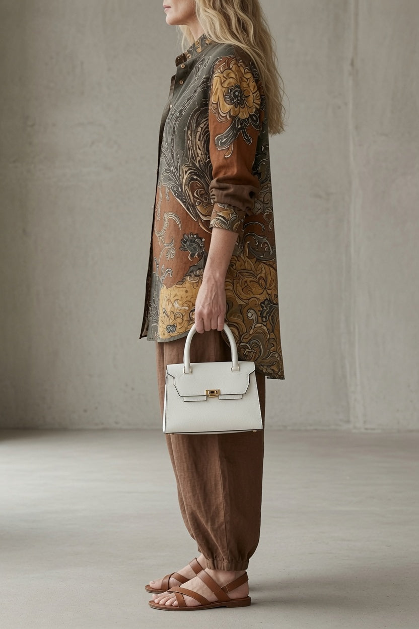 Tara vintage two-piece set in a soft neutral tone with a relaxed, easy fit