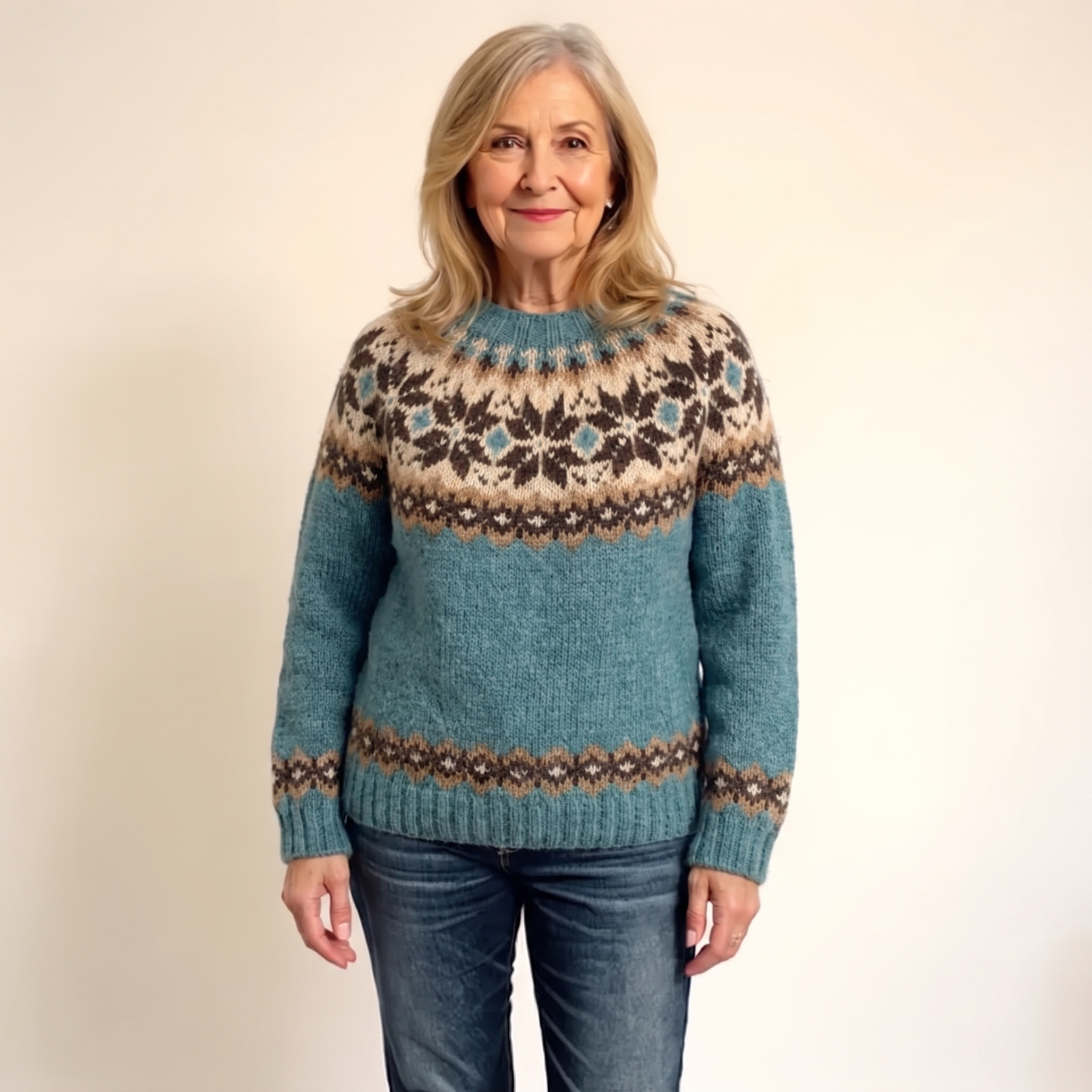Vellaro | Chic Vintage Nordic Knit Sweater