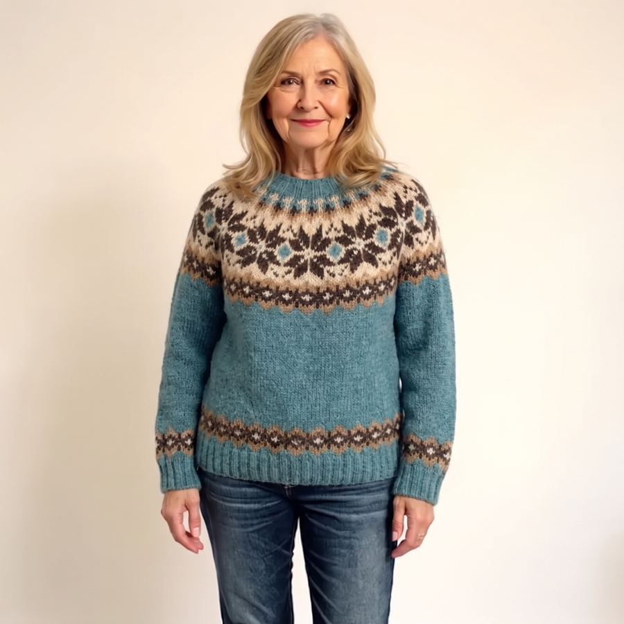 Vellaro | Chic Vintage Nordic Knit Sweater