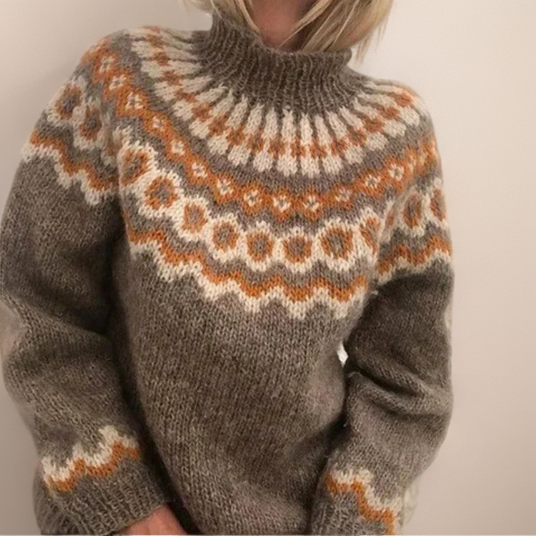 Amara | Handmade Icelandic-Style Knit Sweater