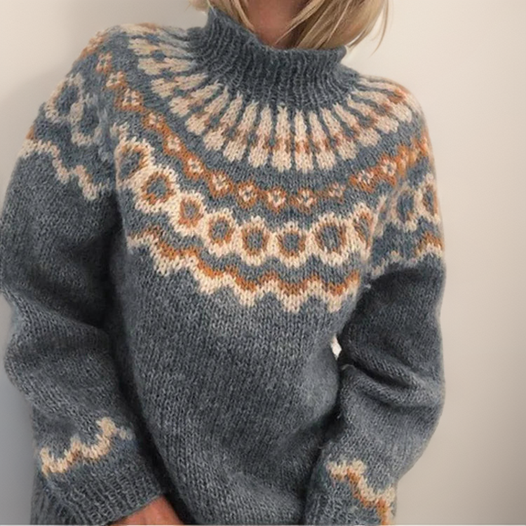 Amara | Handmade Icelandic-Style Knit Sweater