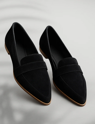 Rosa soft leather slip-on moccasins shown in a neutral colour