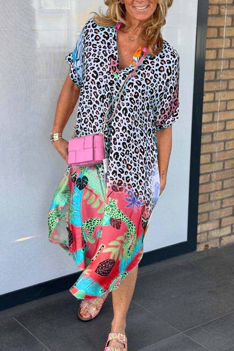 Eri | Relaxed Leopard Print Dress
