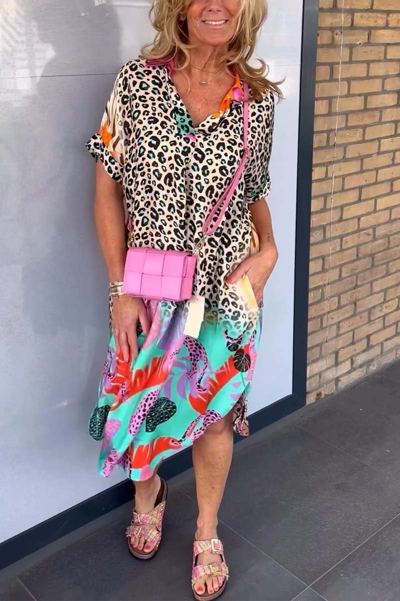 Eri | Relaxed Leopard Print Dress