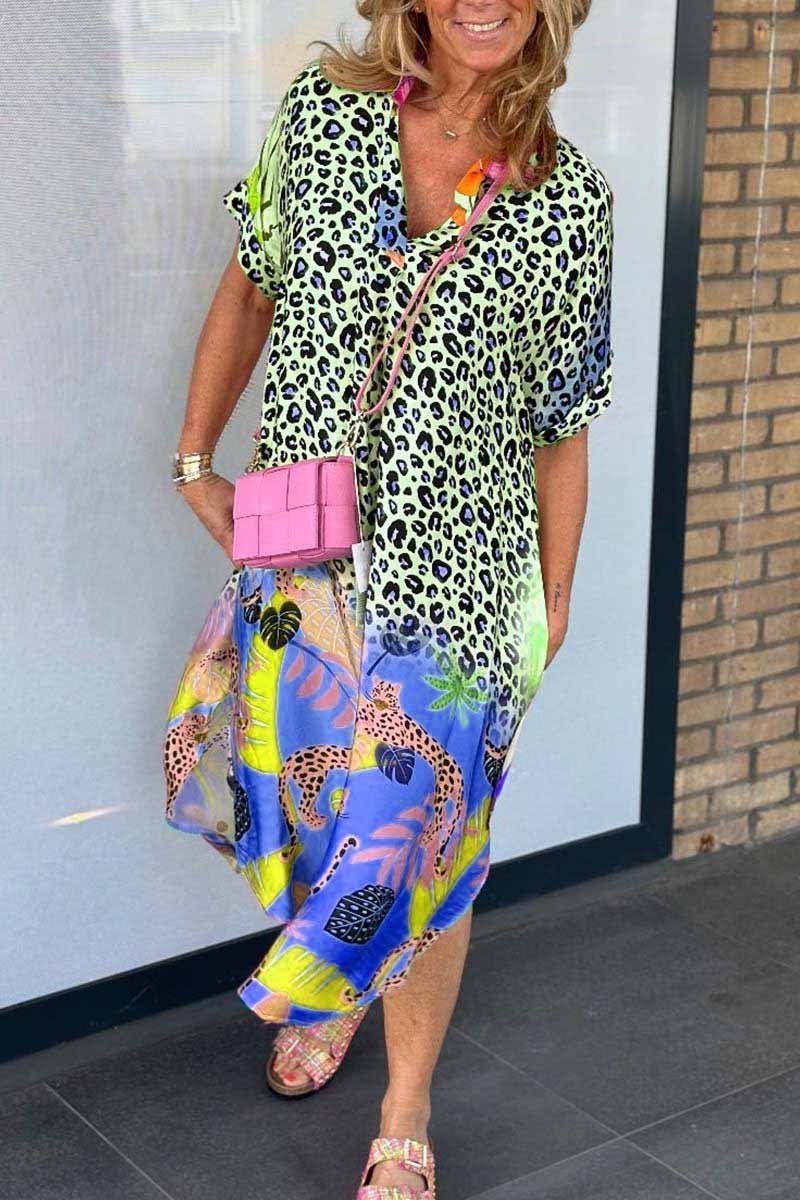 Eri | Relaxed Leopard Print Dress