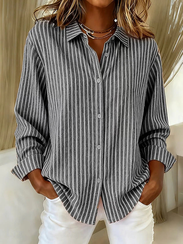 Louise™ | Women's Striped Knit Cardigan