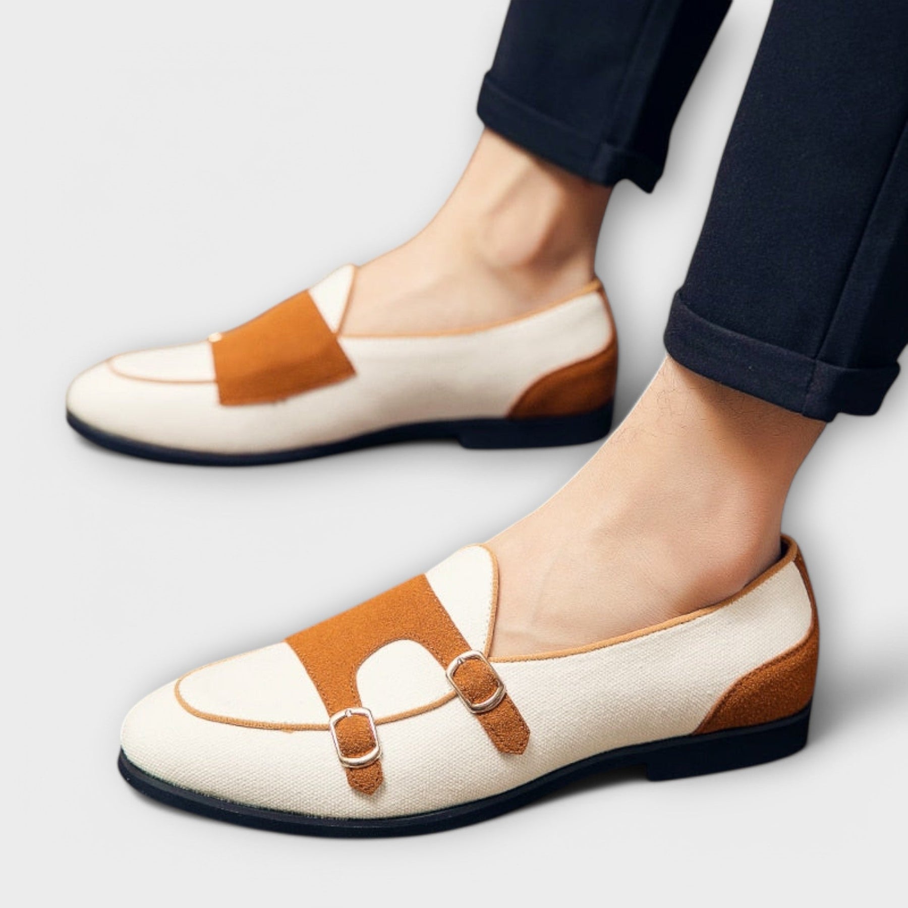 White and green low-top lace-up sneakers for women with a clean, modern design